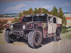 Jeep in the Desert_9'x7'